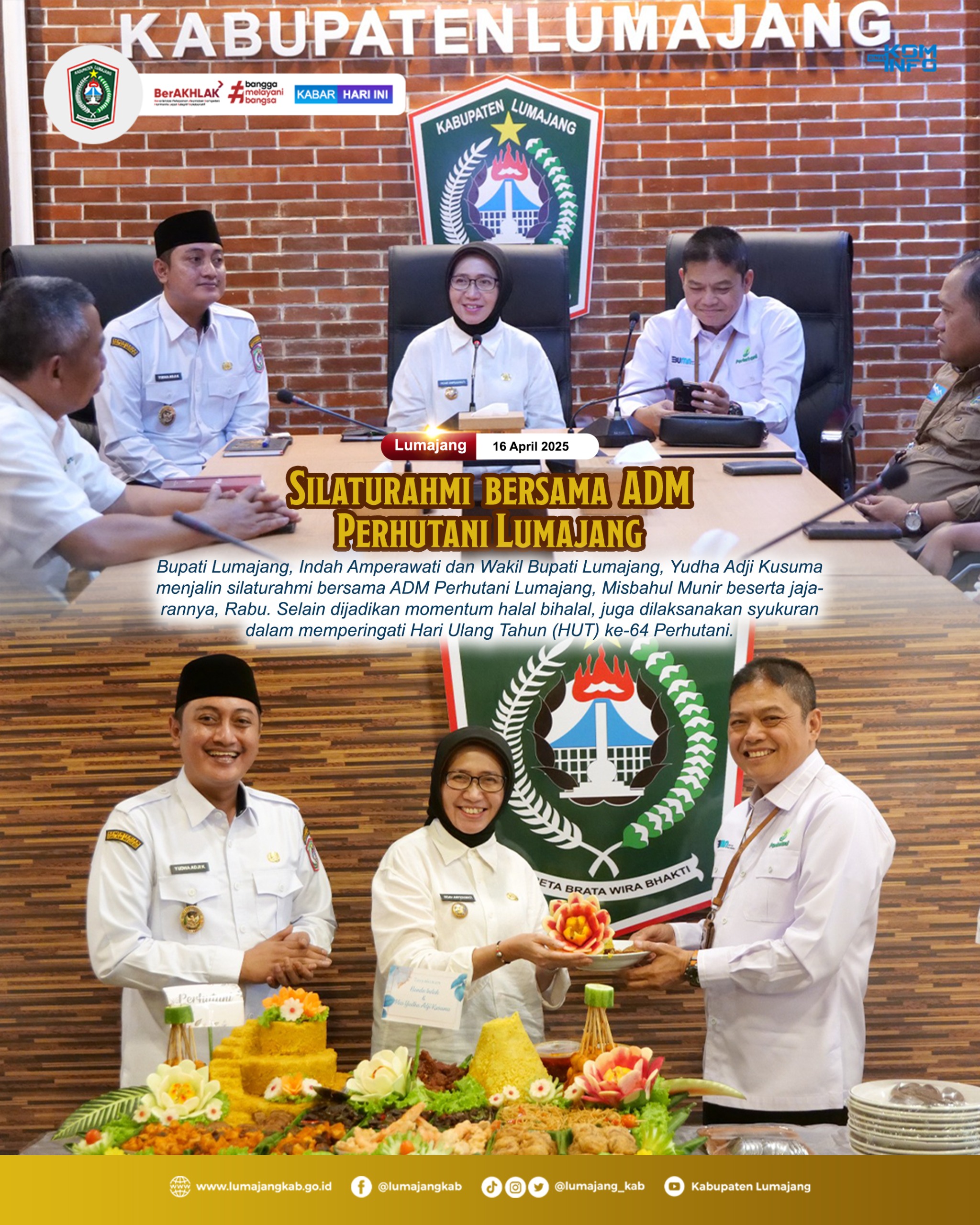 SILATURAHMI BERSAMA ADM PERHUTANI LUMAJANG